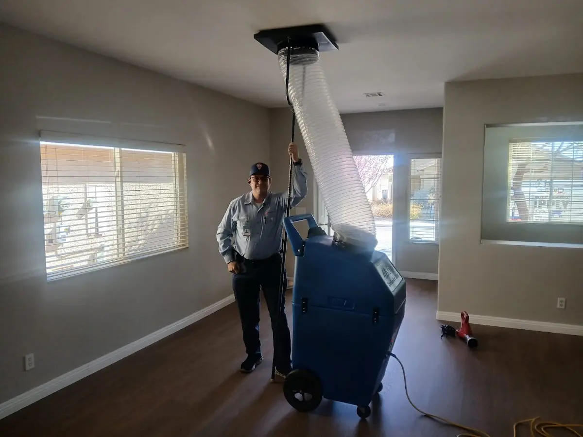 Professional Dryer Vent Cleaning work inside a Whitefish home